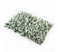 CYRENT Artificial Mat césped césped pared seto valla follaje panel hogar jardín pared boda decoración 40x60cm (blanco)