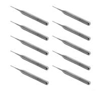 CYRENT Brocas de grabado de carburo de 0,5 mm de alta resistencia, juego de fresas de extremo de fresado de 10 piezas, vástago sin rebabas para PCB de fibra de vidrio de carbono y plástico CNC Router