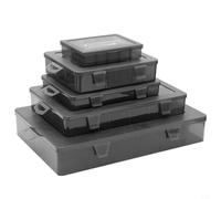 CYRENT Caja organizadora de piezas de plástico - Caja de almacenamiento modular para tornillos, terminales y componentes electrónicos (B)