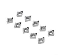 CYRENT CCGT060204-AK N01 Insertos de carburo para aluminio 10PCS Insertos indexables para torneado de piezas de acero o aluminio Resistente al desgaste Reducida fuerza de corte Chip eficaz