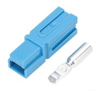 CYRENT Conector de arnés de cableado de batería de litio de almacenamiento de energía de un solo polo 120A para aplicaciones eléctricas industriales (azul)