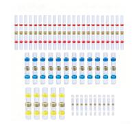 CYRENT Conjunto de conectores de alambre de unión de soldadura termorretráctil de 500 piezas con junta impermeable para conexiones eléctricas automotrices, marinas y exteriores