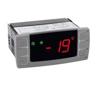 CYRENT Controlador de temperatura digital XR02CX-4N1F1 Termostato electrónico preciso con instalación integrada y pantalla LED para unidades de refrigerador industriales y comerciales