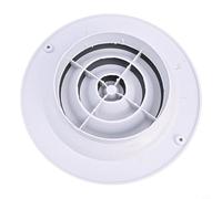 CYRENT Cubierta de ventilación de aire ABS redonda ajustable montaje en techo pared conducto salida difusor para baño cocina oficina 250 mm 300 mm 310 mm (250)