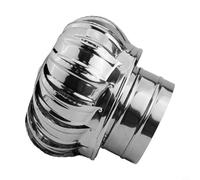 CYRENT Cubierta giratoria para chimenea de acero inoxidable, tapa anticorriente para tubo de humo, ventilación de viento, cubierta de lluvia, ajuste seguro con pies fijos para el hogar, chimenea