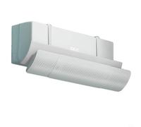 CYRENT Deflector de escape de aire acondicionado ajustable montado en la pared para un flujo de aire suave que protege a los bebés de golpes directos blanco (filtro de algodón)