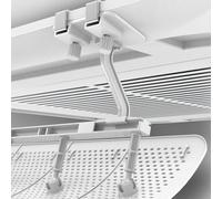 CYRENT Deflector de ventilación de techo de 5 hojas para aire acondicionado central, protector de guía de aire acondicionado anti soplado directo, distribuidor de viento (filtro de anión)