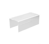 CYRENT Elevadores de acrílico transparente de varios niveles para figuras, perfumes, cosméticos, juguetes, alimentos y postres (25 x 9 x 3 cm)