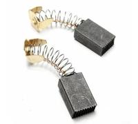 CYRENT Escobillas de carbón para motor, 10 unidades, 15 x 10 x 6 mm, prácticos repuestos para herramientas eléctricas, restauración de frenado del motor, reparación de mal funcionamiento, ajuste sin