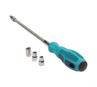 CYRENT Extensión de llave de vaso flexible de 1/4 de pulgada con enchufes H5 H6 H7 - Agarre antideslizante para mecánicos de automóviles - Kit de 310 mm