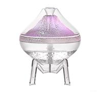 CYRENT Humidificador de atmósfera volcánica portátil que crea una niebla colorida y un ambiente relajante, humidificador de aire de escritorio silencioso con apagado automático para un uso seguro en