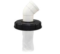 CYRENT IBC Tapa de filtro de contenedor DN150 DN225 Tapa del tanque de recogida de agua de lluvia con sistema de filtración para almacenamiento de agua (DN150-45°)