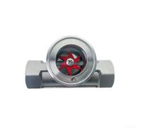 CYRENT Indicador de flujo de vidrio de visión de acero inoxidable 304 DN10-DN50 Válvula de visión de tubería para monitoreo de medios corrosivos de agua, aceite, gas (DN32)