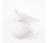 CYRENT Interfaz de conducto de escape para manguera de aire acondicionado portátil Haier, conector de tubo de polipropileno, 150 mm, 130 mm, kit de conexión plana redonda (interfaz plana de 130 mm)