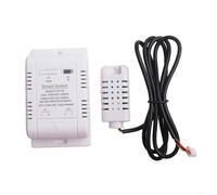 CYRENT Interruptor inteligente de temperatura y humedad con control de aplicación para ewelink para automatización y monitoreo del hogar en peceras, invernaderos y salas de almacenamiento (C)