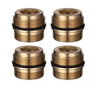 CYRENT Juego de 4 adaptadores de grifo chapados G1/2 G3/4 a 22 mm para reparación de aireador integrado de cocina (23,2 mm)