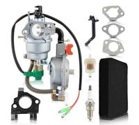 CYRENT Kit de carburador de conversión de doble combustible LPG/NG para generadores de 4.5 KW a 10 KW, compatible con Champion/Honda/Predator/PowerStroke y más