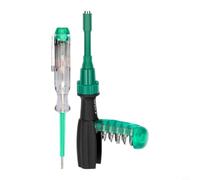CYRENT Kit de destornilladores de trinquete multifunción de 20 piezas, juego de destornilladores magnéticos con puntas surtidas para bricolaje y reparaciones (10 en 1)