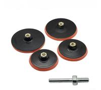 CYRENT Kit de disco pulidor de lijadora, diseño de ventosa, almohadillas de limpieza y pulido para amoladoras angulares, 3/4/5 pulgadas (varilla-M14)