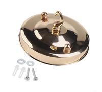 CYRENT Kit de luz colgante industrial con tapa de techo clásica y para trenzado para Flex, soporte de lámpara E27 para decoración de comedor y pasillo (oro francés)