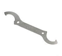 CYRENT Llave amortiguadora trasera para motocicleta, herramienta ajustable con gancho en C, herramienta ajustable para bicicletas de carretera, motos de cross, cuatrimotos, acero inoxidable de 280 mm