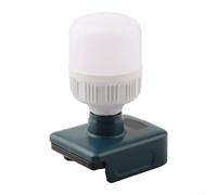 CYRENT Luz de trabajo LED inalámbrica de 12 W para batería Bosch de 18 V, luz de inundación portátil con bombilla E27, foco ajustable de 150-1500 lúmenes para lugar de trabajo, reparación, camping y