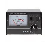 CYRENT Medidor de potencia SW111 100W VSWR para antenas de radio CB con interruptores de avance y reversa, pantalla analógica para antena de 50 ohmios y pruebas de cable coaxial