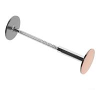 CYRENT Placa decorativa de metal para puertas de madera, tapa de acero inoxidable para llenar agujeros de pestillo no utilizados que proporcionan seguridad y puerta limpia (40 mm)