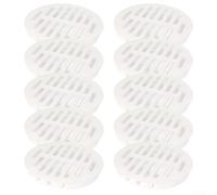 CYRENT Red de ventilación de gabinete de 10 piezas de 80 mm para mejorar la circulación de aire en armarios y armarios, evita moho e insectos, material y práctica instalación de hebilla (blanco)