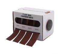 CYRENT Rollo de tela de lija en caja de 25 mm x 6 m, cinta abrasiva de 1 pulgada para lijado y pulido (4 rollos)