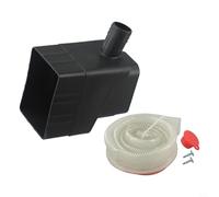 CYRENT Sistema de desviación de agua de lluvia con manguera de 40 pies para canalón de techo a barriles de lluvia Filtros de conexión Escombros para riego de jardín Lavado de autos (negro)