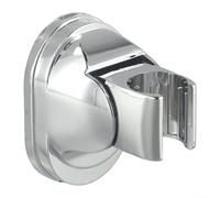 CYRENT Soporte de cabezal de ducha ajustable para asiento de ducha fijo, soporte de plástico montado en la pared con instalación de perforación, accesorio de ducha resistente al óxido para renovación