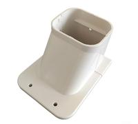 CYRENT Split & Central AC - Kit de cubierta decorativa de PVC para entrada de pared, codo, acoplamiento, tapa de extremo, blanco, mejoras para el hogar (tapa de pared)