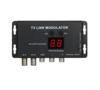 CYRENT TM70 UHF AV a RF Modulador Convertidor, Niveles de Salida Ajustables, Compatibilidad Fiable, Soporta Set-Top Box, DVD, Consola de Juegos, TV Link