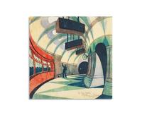 Cyril Edward Power - Póster de The Tube Station sobre lienzo, impresión artística para pared, póster fotográfico, pintura, pósteres, decoración de habitación, 50 x 50 cm