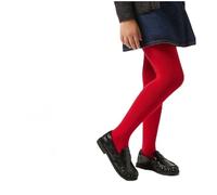 CYS Leotardos Escolares Niñas Juveniles 3-16 Años (104-172 cm) Medias Panty Algodón Peinado Sin Costuras Para Colegio Danza y Diario (FR/ES, Edad, 13 años, 14 años, Regular, 4, ROJO)