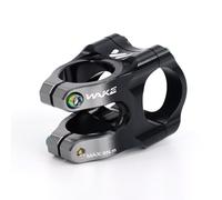 CYSKY 31.8 Potencia 35mm 0 Grado MTB Potencia Corta Vástago de Manillar Riser 1-1/8 para Bicicleta de montaña Bicicleta de Carretera BMX Bicicleta de Ciudad (Negro & Titanio)