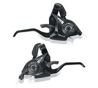 CYSKY Cambio de Bicicleta 3x7/3x8 Velocidad Cambios Frenos Combo, Kits de Palanca de Freno Izquierda Derecha con Indicador de Marcha y Cables de Freno para Bici Montaña, Carretera (3 x 8 Velocidad)