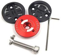 CYSKY Garmin Edge Mount Soporte de Tapa Superior de vástago de Bicicleta para Garmin Bryton Cycling GPS Computer, Fit Garmin 1000，820，810，800 ， 520，510，500，200 y Bryton 530 330 310 100 (Rojo)