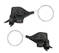 CYSKY Palanca de Cambios de Bicicleta 3x7 Velocidad, 1 par de palancas de cambio de bicicleta de montaña con indicador de marcha Combo de palancas de cambio de pulgar derecha e izquierda