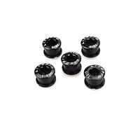 CYSKY Tornillos de Plato único 5 Pack M8 Tornillos de un Solo Anillo de Cadena Corta Aptos para Bicicleta de Carretera, Bicicleta de montaña, BMX, MTB, Fixie (Negro)