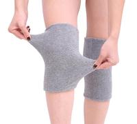 Cysocool 1 par de rodilleras de algodón grueso para invierno, cálidas, terapia, artritis, alivio del dolor de rodilla, rodilleras, rodilleras térmicas, protector de rodilla para bicicleta y