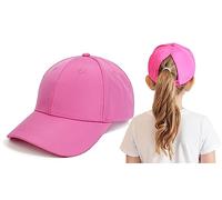 Cysocool Gorra de béisbol para niños de 3 a 8 años, visera de golf, protección UV, gorra de verano, gorra de tenis, gorra de sol, visera UPF 50+, Rosa intenso., Talla única