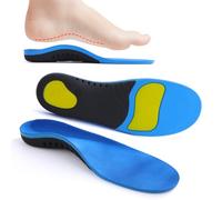 CYSOCZS Plantillas ortopédicas para talón con forma de pista de talón, fascitis plantar, soporte para el arco, insertos cómodos para el alivio del dolor de los pies, soporte de arco alto (talla UE