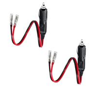 CYSSJF Encendedor de Cigarrillos de 12 v Enchufe Macho de mechero de 12V con Fusible con Cables Adaptador de mechero de Radio móvil de Coche vehículo Encendedor de Cigarrillos Plug （2 Paquetes）