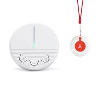 CYSSJF Sistema De Llamadas De Emergencia Y Sos Para Personas Mayores, Alarma Baño Minusvalidos-1 Botón Sos+1 Alarma Inalámbrica, Con 40 Tonos de Llamada y 4 Niveles de Volumen