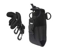 CYSSJF Walkie Talkie Nylon Radio Case Universal Bolsa Bolsa Funda MSC-20C para GPS Kenwood Yaesu Icom Motorola Baofeng UV5R UV82 TYT UV5RA HYT 888S Retevis H777 Radio bidireccional Black Multifunción