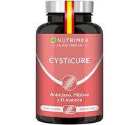 CYSTICURE - Arándano Rojo, Hibisco y D-Manosa - Molestias Urinarias y Protección de Flora Íntima - 60 Cápsulas Veganas - Natural, Sin OGM, Sin Lactosa y Sin Gluten - Nutrimea - Fabricado en Francia