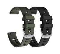 CYSUE Para Garmin Forerunner 245 Band Forerunner 55 Band, banda de repuesto de 20 mm para Galaxy Watch 5/5 Pro Galaxy Watch 4 Vivoactive 3 Vivoactive 5 Band(Black and army green)