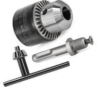 CYTGOUPER Adaptador de portabrocas SDS de 1,5 a 13 mm, portabrocas SDS de rosca UNF de 12,7 mm, portabrocas de acero C45 para taladros normales, eléctricos de impacto manual con cable, inalámbrico